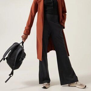 Athleta Venice Flare Pant (Black) - Size M (pull-on, casual, travel)
